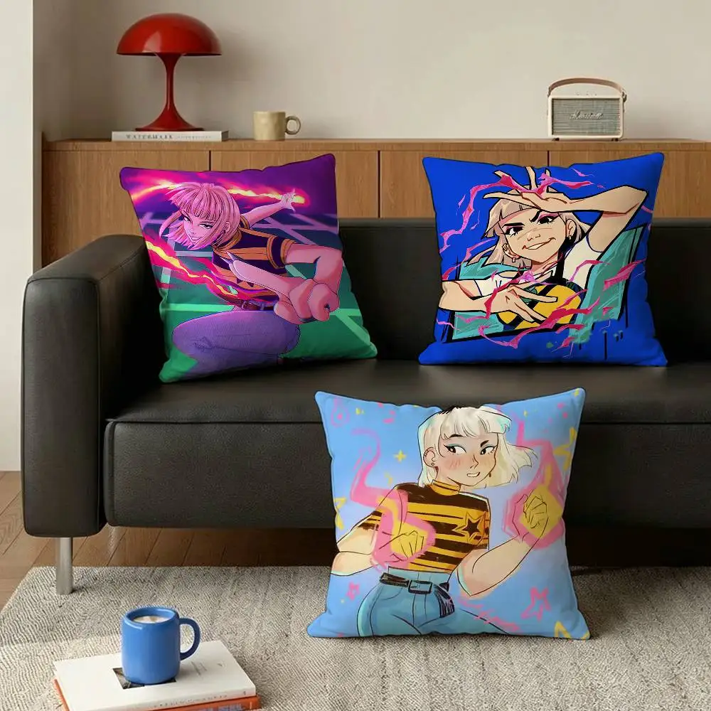 Jentry Chau Various Sizes Square Pillow Case For Car Home Bedchamber Decor