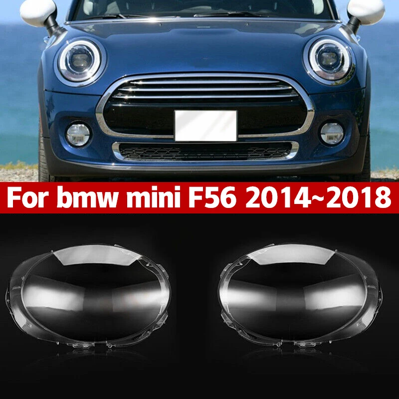 Pour BMW Mini F56 2014-2018 voiture phare lentille couverture lampe voiture coque transparente 2015 2016 2017 tout neuf clair