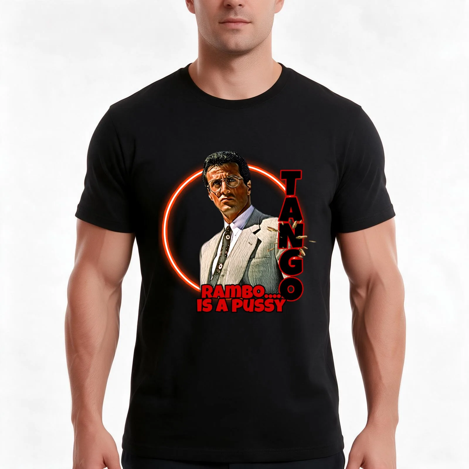 Tango & Cash '89 T-Shirt, Summer Casual Cotton Tee, Oversized Streetwear Tops, Vintage Graphic Print, Loose Fit Short Sleeve