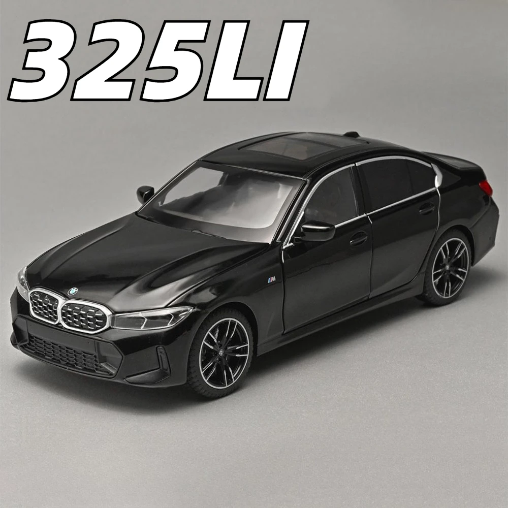 1:24 Scale 325LI X5 Model Car Toy Music Light Shock Absorption High Simulation Cars Models Alloy Diecast Toys for Kids Gifts