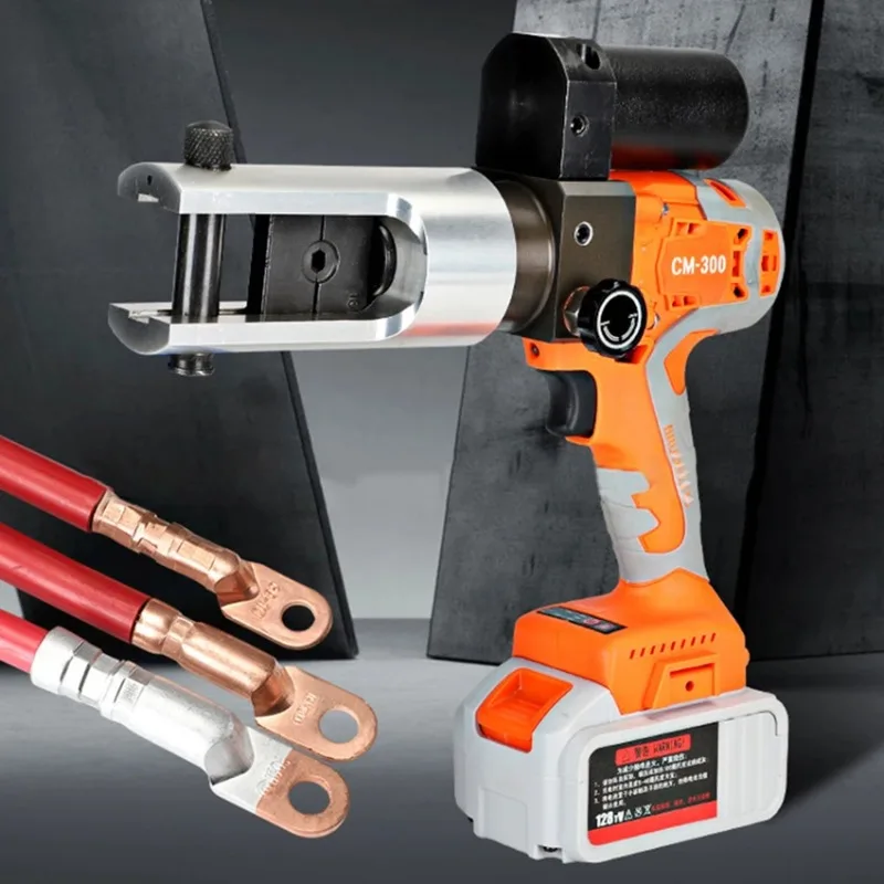 AAAAACm300 Rechargeable Hydraulic Hydraulic Crimping  Tool Portable Rechargeable Crimping Pliers 12T 380NM 16-300mm2