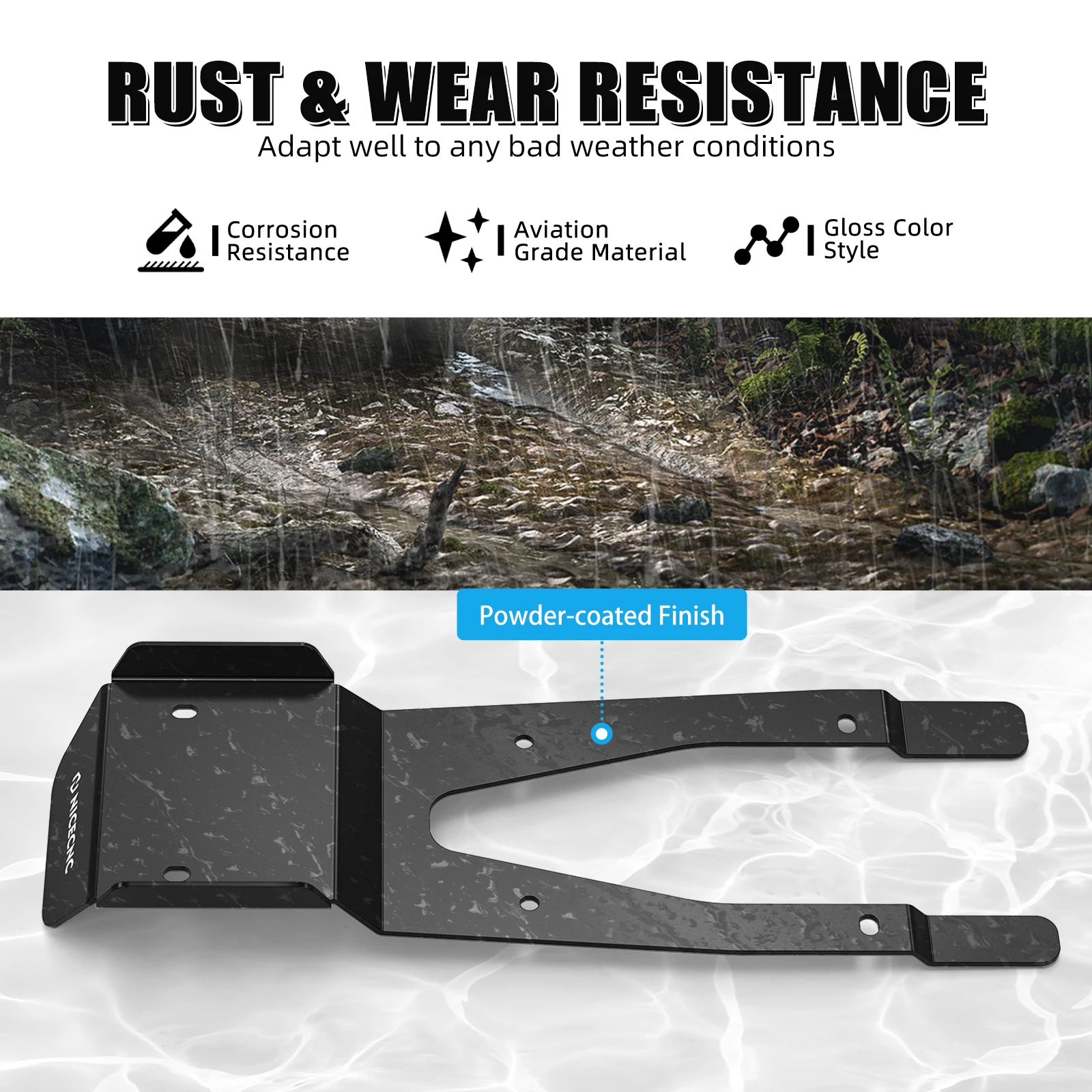 (الأسهم الأمريكية) لهوندا TRX 450R ATV سوينغ الذراع زلق لوحة حامي لهوندا TRX450R TRX450ER 2006-2014 TRX450R 50355-HP1-600 #3