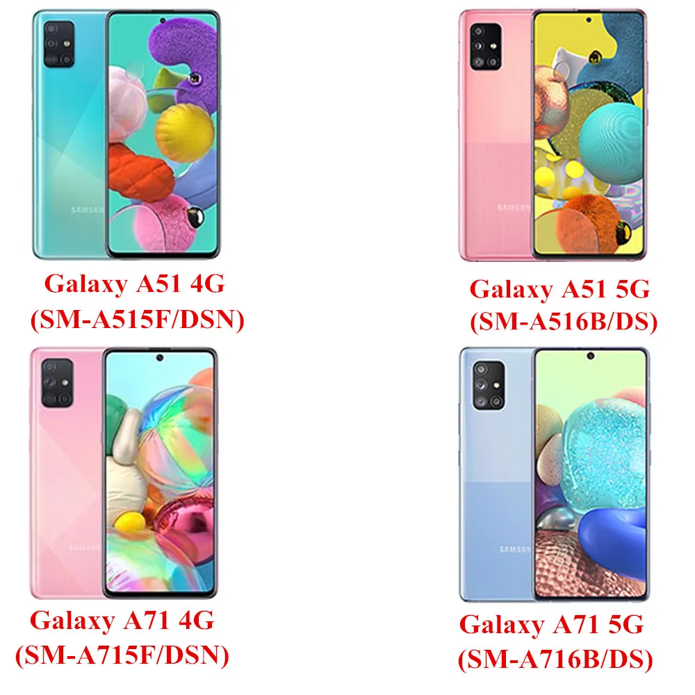 Luxury Fabric Dual Card Phone Cover, Case for Samsung Galaxy A51, A71, 4G, A515F, A715F, A715F, A51, A71 5G, Coque A516B, A716B