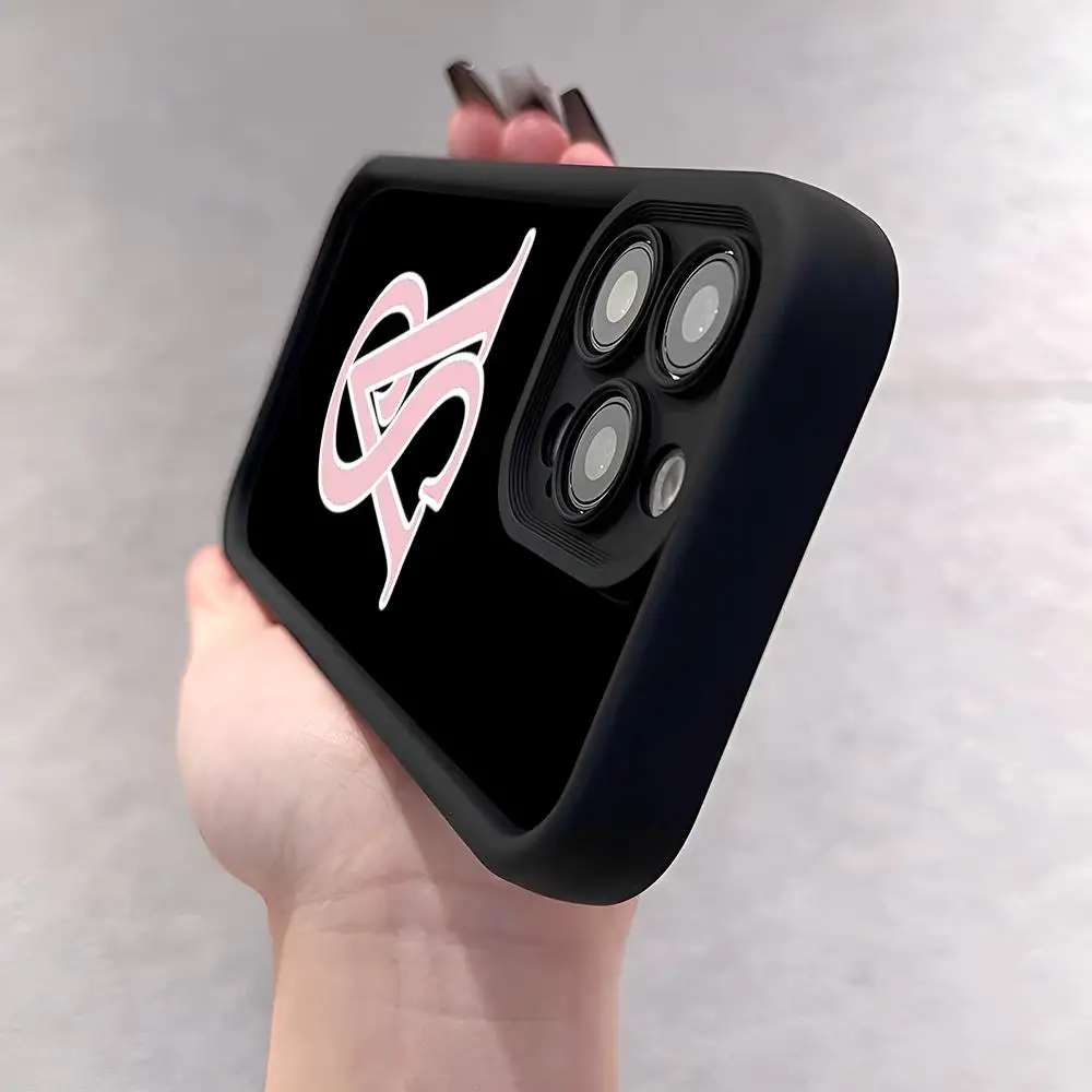 حافظة لهاتف آيفون 16 15 13 12 14 Puls Max Mini Pro بزاوية العين سلم ناعم من مادة البولي يوريثان الحراري Cov