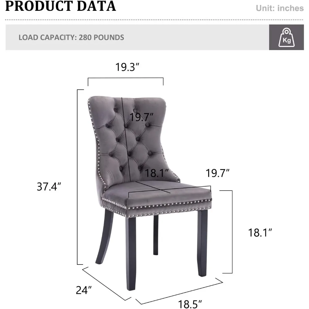Thumbnail 2 - #24 Upholstered Dining Chairs Comparison Guide