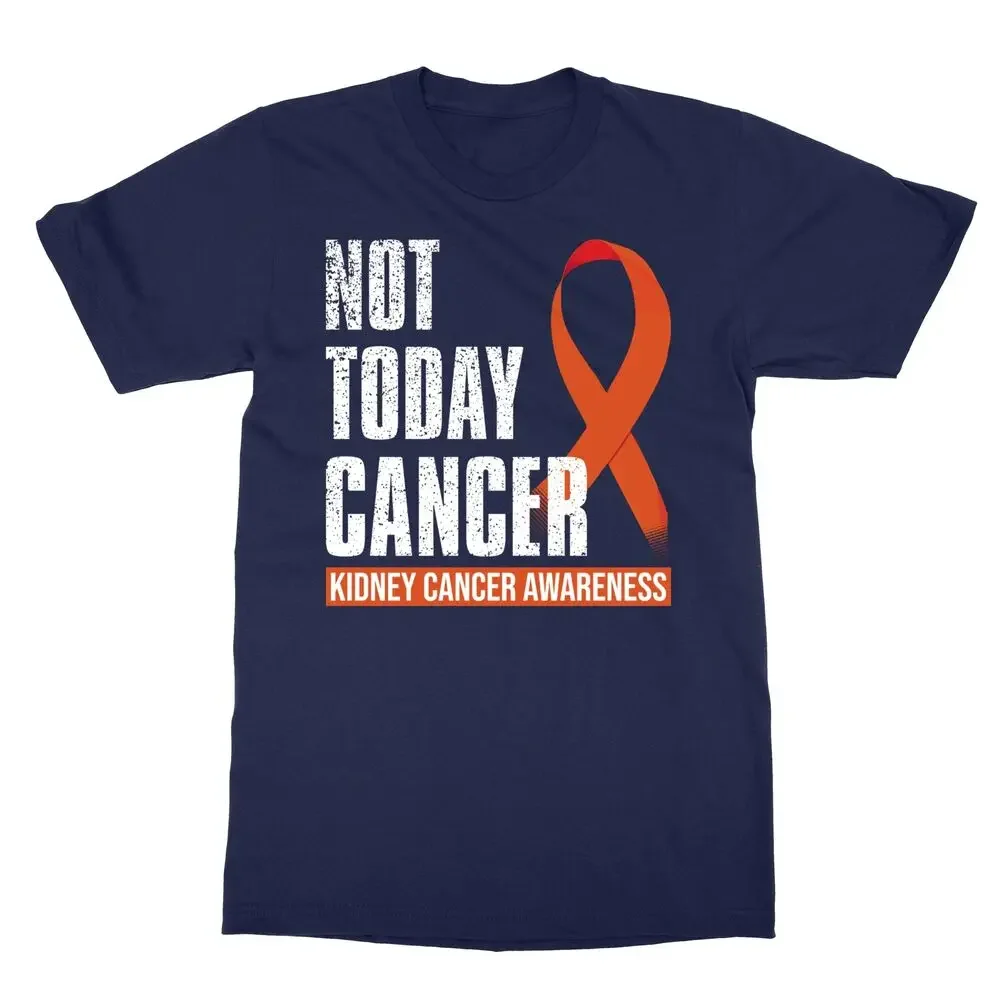 Not Now Not Today Kidney Cancer Awareness Orange Ribbon Unisex Tee Tshirt