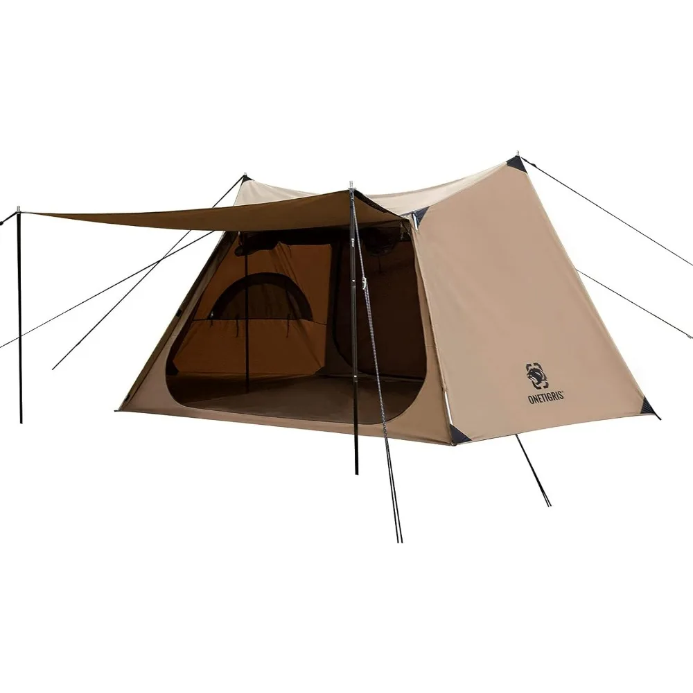 

Solo Homestead TC Canvas Hot Tent with Stove Jack, Fire-Retardant Wind-Proof Durable, 2 Person 4 Season Bushcraft Shelter Tent