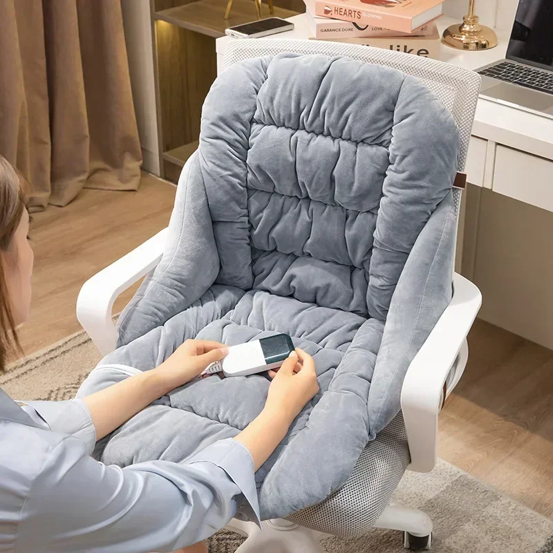 Removable and Washable Office Chair Back Cushion, Plug-in Heated Seat Cushion, Cushion for Leaning on, Intensification, Winter