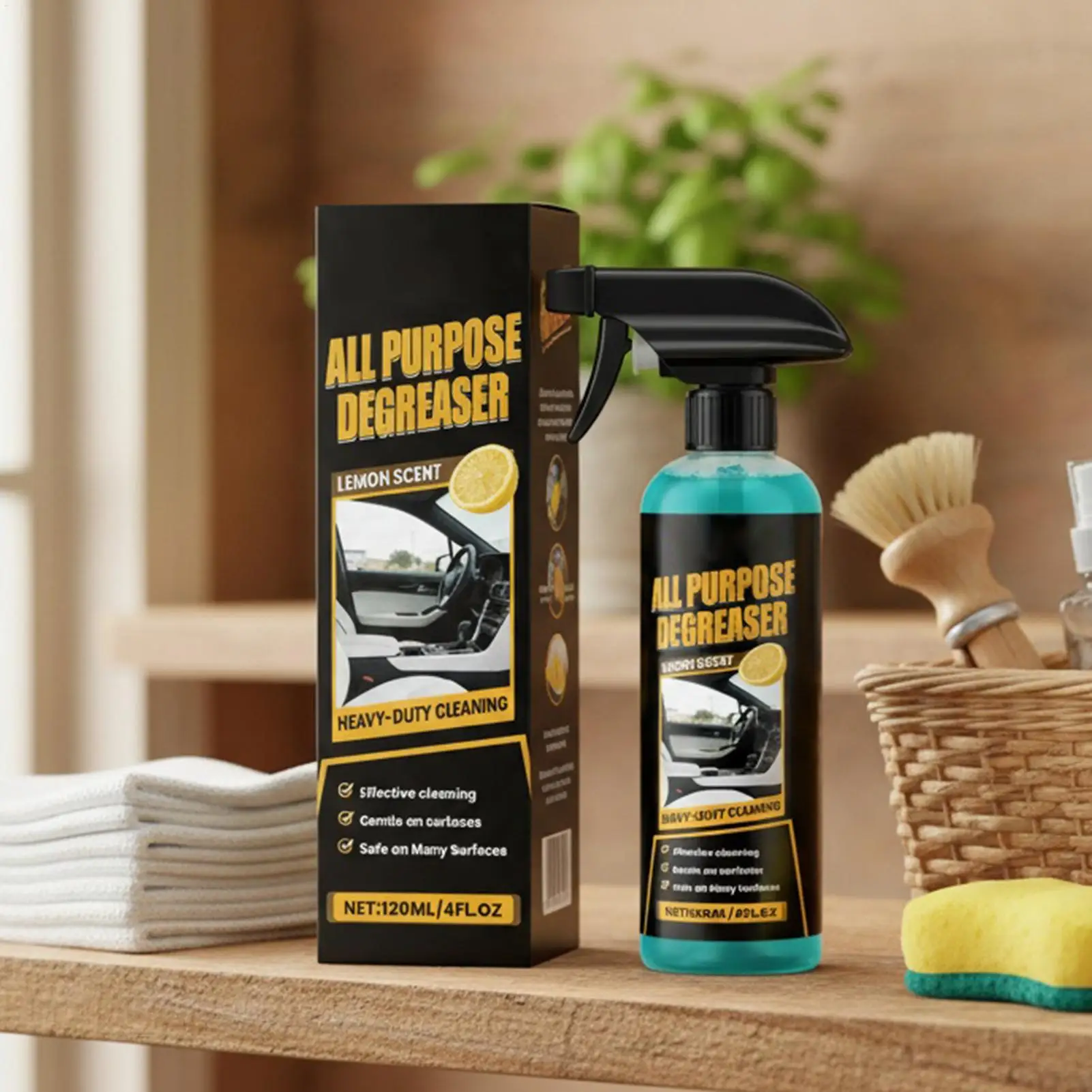 120ml  Heavy Duty Degreaser All Purpose Kitchen Cleaner For Oven Stove Cooktop Sink Cabinet Car Engine House Quick Stain Remover