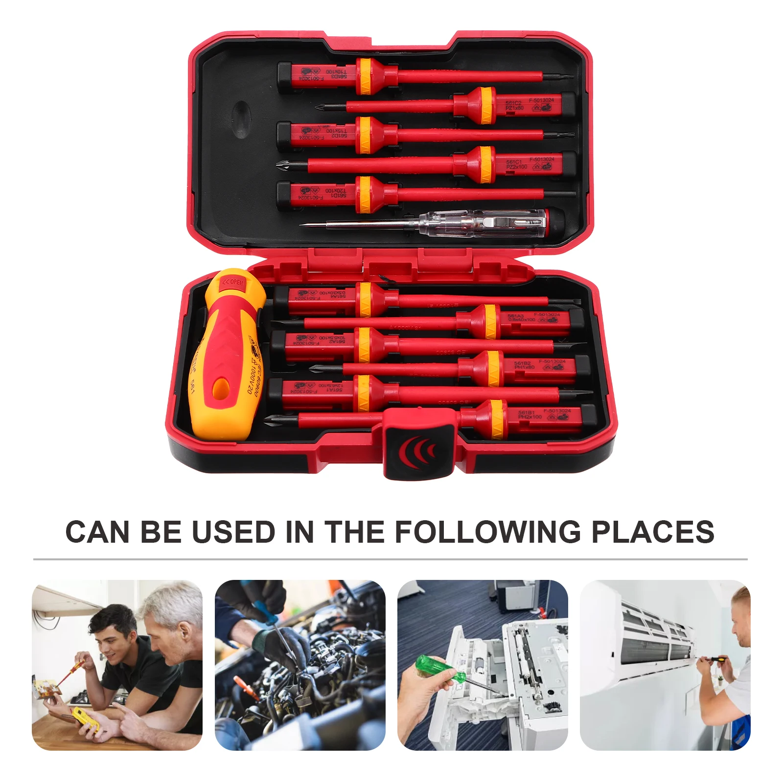 

Screwdriver Set Kit Small Lightweight CRV Alloy Steel Phone Screen Opening Tool Tablet Tools Screen Opening Glass Cell Red