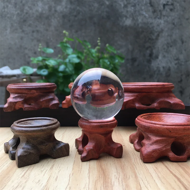 6pc Durable Acid Branch Wood Display Stand Base For Crystal Ball Sphere Globe Stone Crystal Ball Holder Home Decor