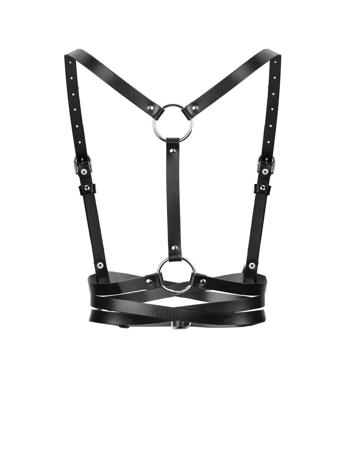 Women Punk Style Leather Suspenders Belt Hot Girl Waist Cincher Harness Corset Belt For JK Shirt Dress Fashion Accessories