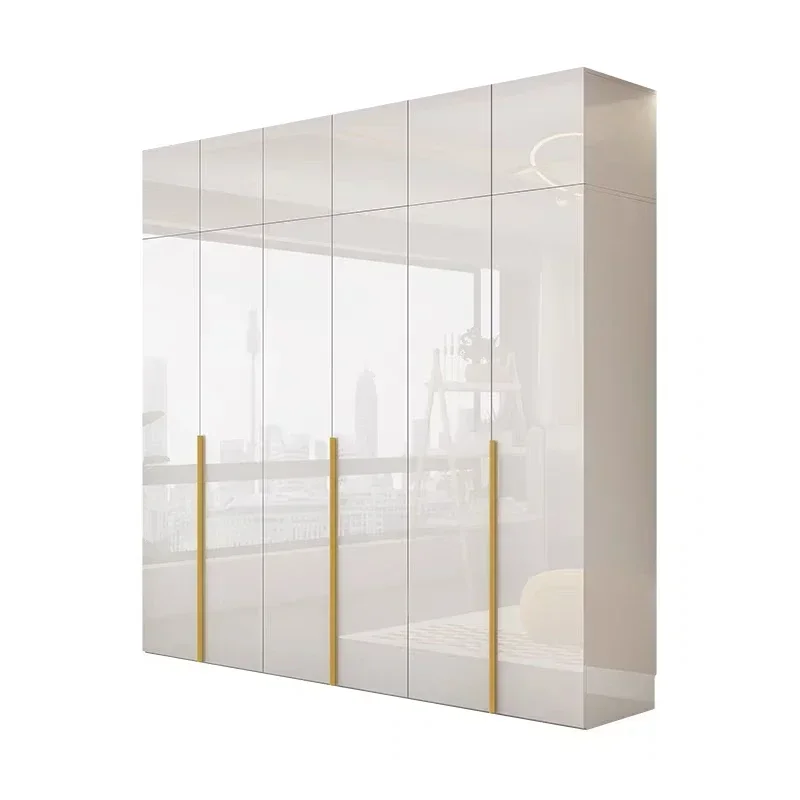 خزانة غرفة النوم الأوروبية عالية الجودة، خزانة ملابس فاخرة حديثة، منظم خشبي