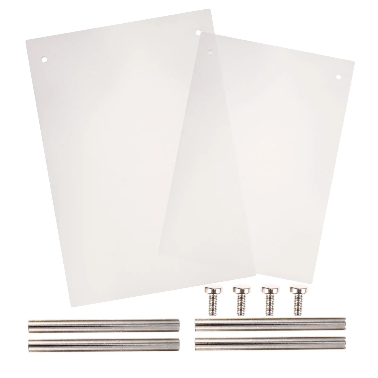 False Nail Tip Display Boards 2 Pack White Manicure Color Sample Storage Stands for Nail Art Practice