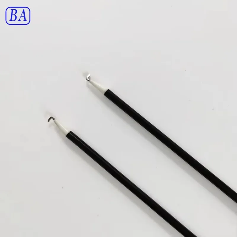 

Surgical endoscopic hook electrode