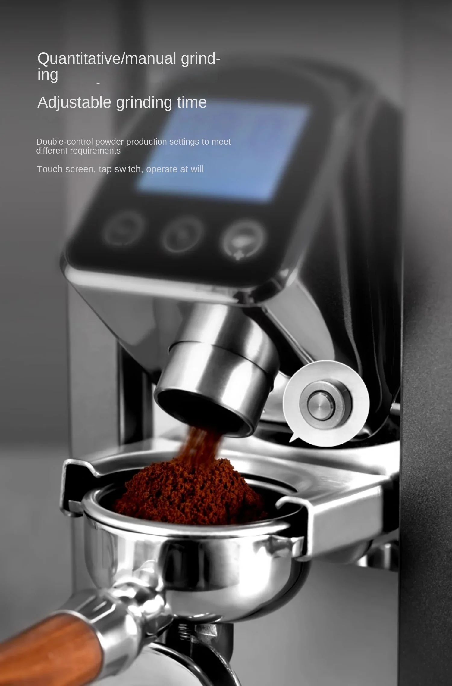 Gemilai CRM9016 مطحنة حبوب القهوة التجارية الأوتوماتيكية الذكية السريعة الكمية الراقية