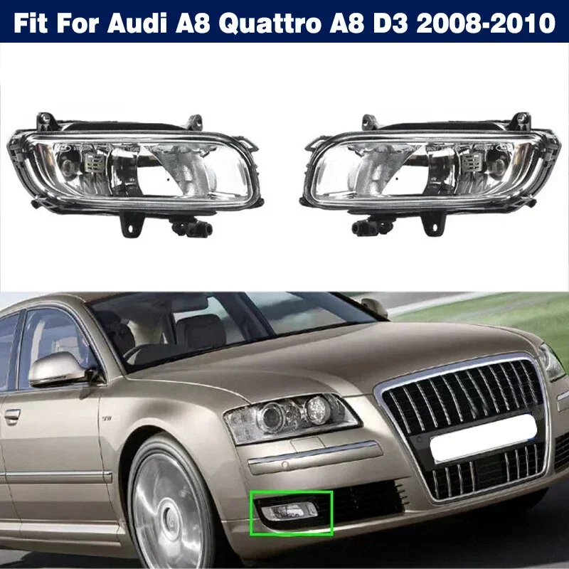 

4E0941699B 4E0941700B For Audi A8 Quattro A8 D3 2008~2010 Left Right Car Fog Light Front Bumper Fog Lamp Assembly With Bulb