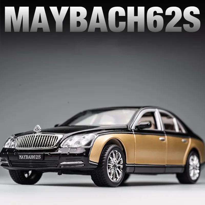 

1:24 Maybach 62s S650 модель автомобиля из сплава, Литые и игрушечные автомобили, игрушечный автомобиль, коллекционная металлическая игрушка, детские игрушки для детей, подарки для детей