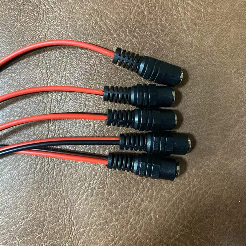 12V Dc Power Pigtail Plug Cable DC Male Female Security adapter Connector 5.5mm X 2.1mm For CCTV Cameras