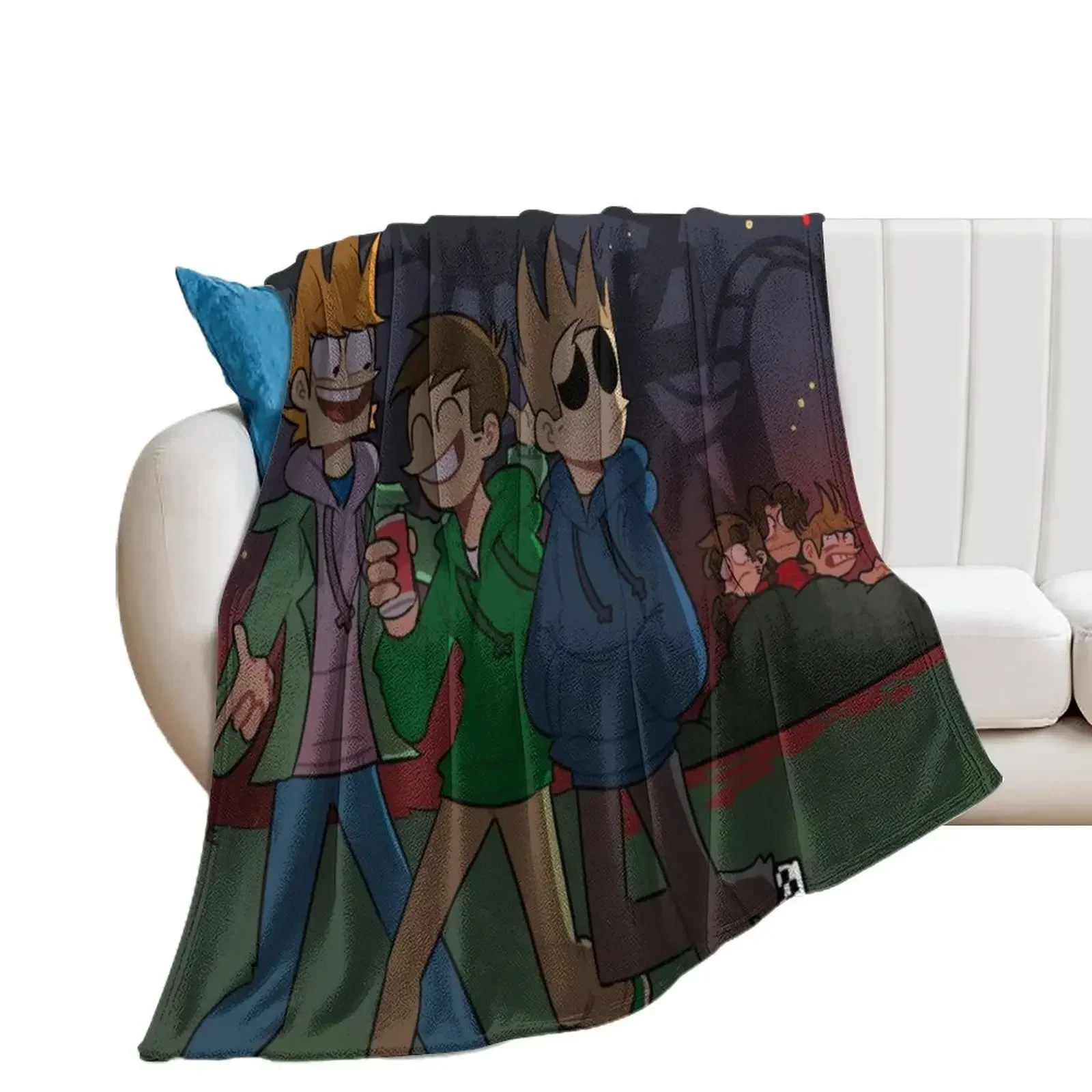 Eddsworld main characters Throw Blanket Thermals For Travel warm for winter Cute Plaid Luxury Brand Blankets