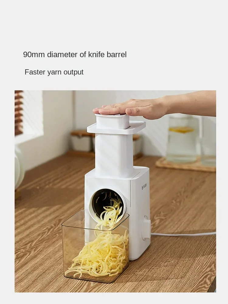 Electric Vegetable Cutter, Vegetable Cutting Artifact, Kitchen Household Automatic Multi-function Slicing and Shredding Device