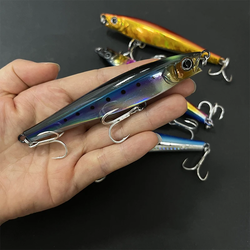 Ciężkie przynęty wędkarskie typu minnow 110mm 47g do dalekich rzutów, sztuczne przynęty słonowodne Monster Shot Laser Swimbait, sprzęt do wędkarstwa Pesca.