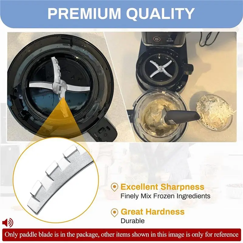 ABBZ-3X Paddle Blade For Ninja Creami NC501 CN501CO NC500C NC501C NC501H Ice Cream Makers Ice Cream Mixer Attachment