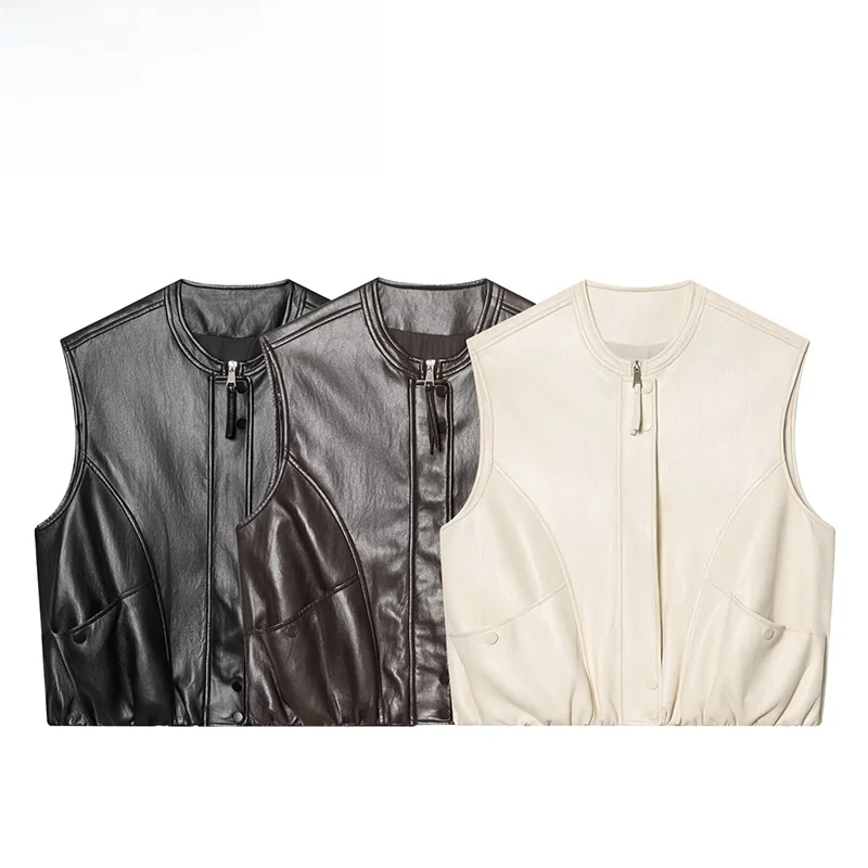 

Модный женский жилет Faionable ZR, осенняя новинка, простой дизайн, для повседневной носки, из полиэстера, верхняя одежда, тренд Faion