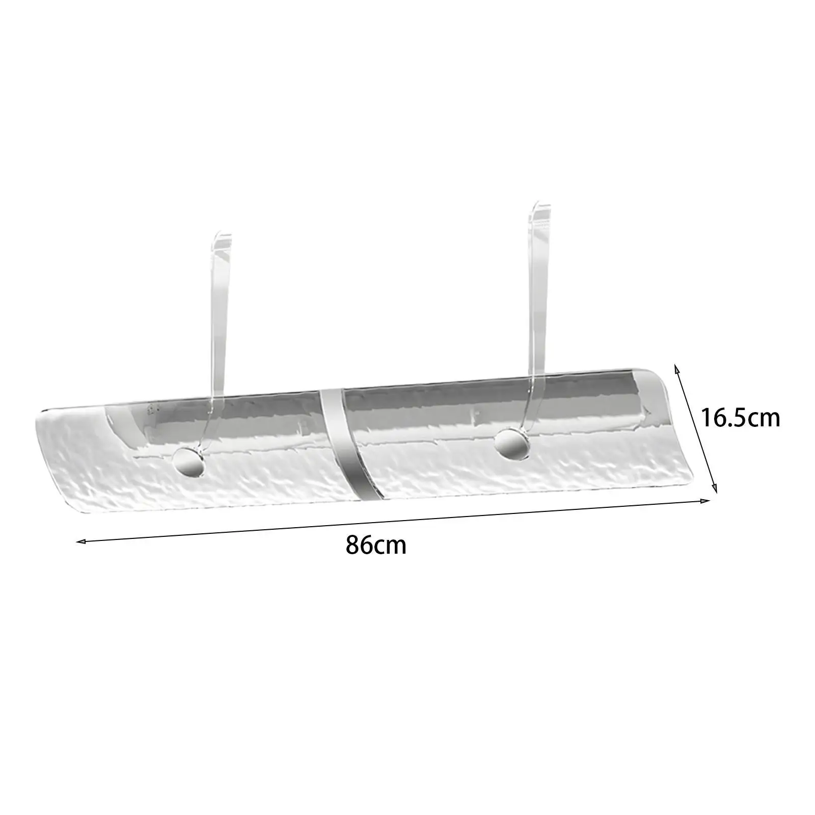 Transparent Air Conditioner Deflector Wind Direction Baffle 86x16.5cm Simple Installation Adjustable 180° Wind Guide Cover image 6