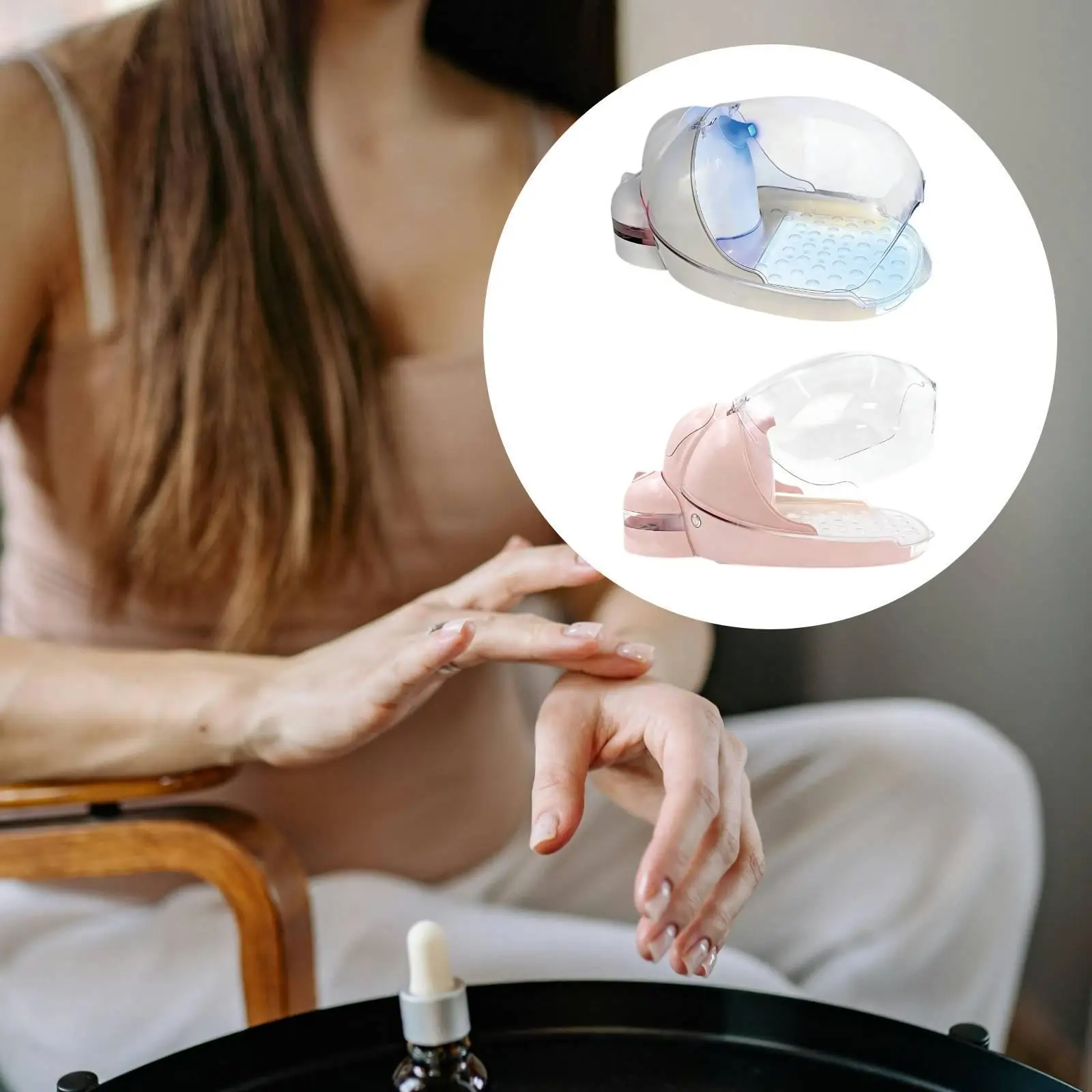 Nail Dryer Lamp Plastic Material Nail Polish Heater for Manicure and Pedicure Skin Brightening Care