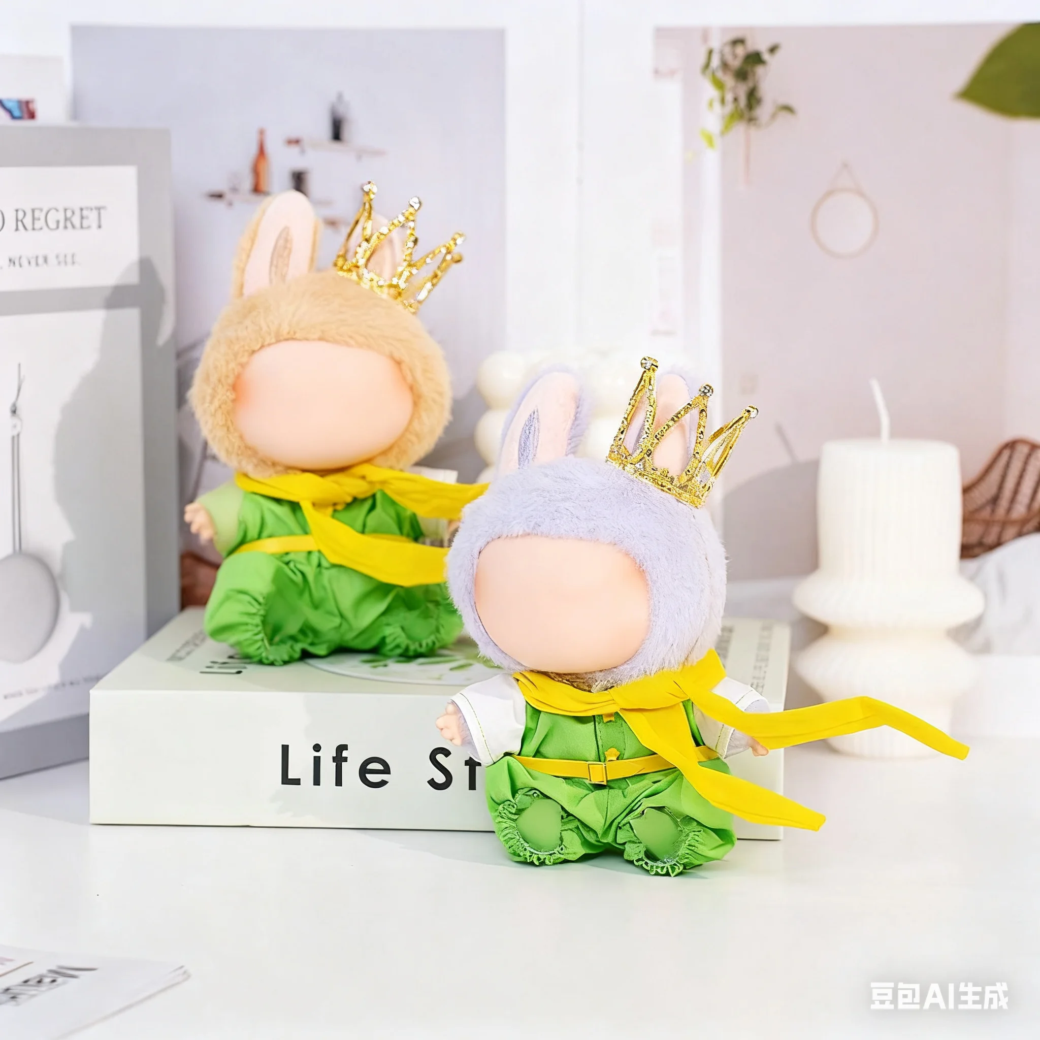 

Anime Doll Clothes for 17cm Labubu Doll Outfit Designer Luxury Middle Eastern Nobility Clothes Toy Labubu Clothe Doll Accessorie