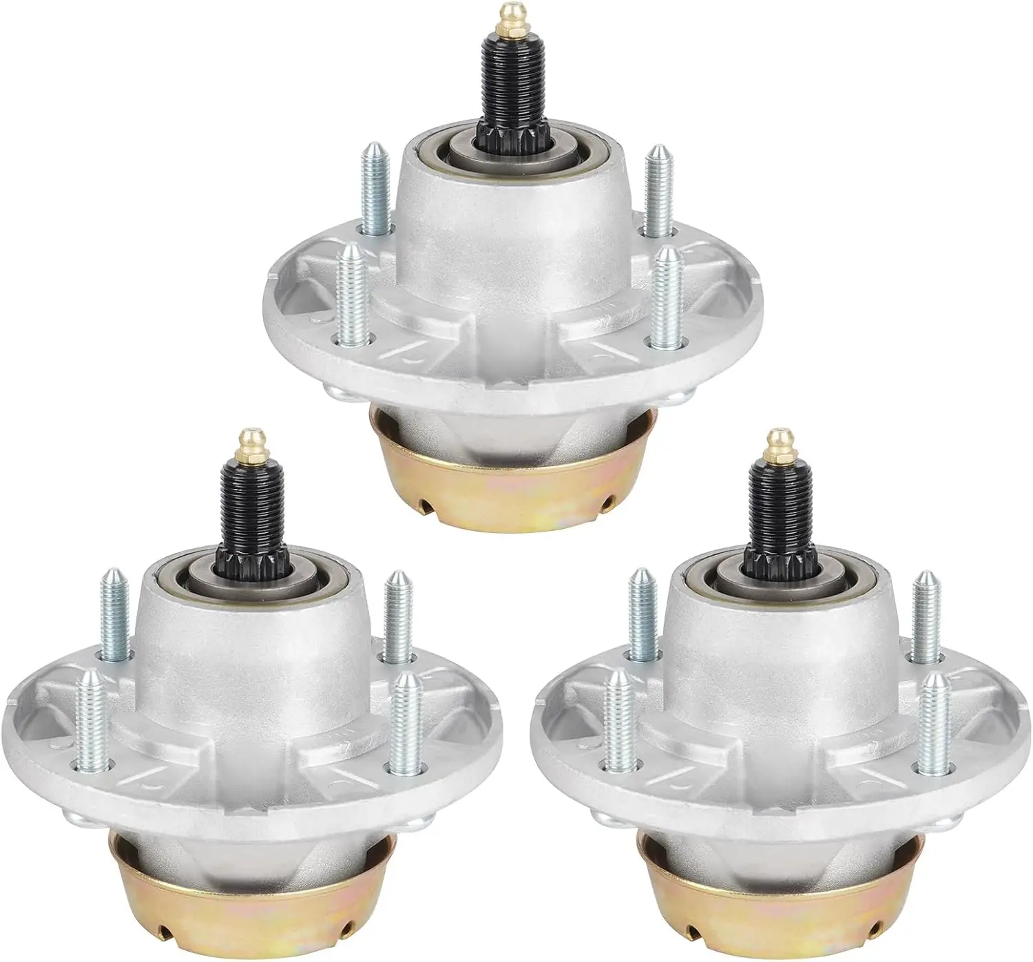 

3 Pack AM144377 Mower Deck Spindle Assembly for JDeere X500 X300 Z425 LT133 Series, Replace AM135349 AM131680 AM124498