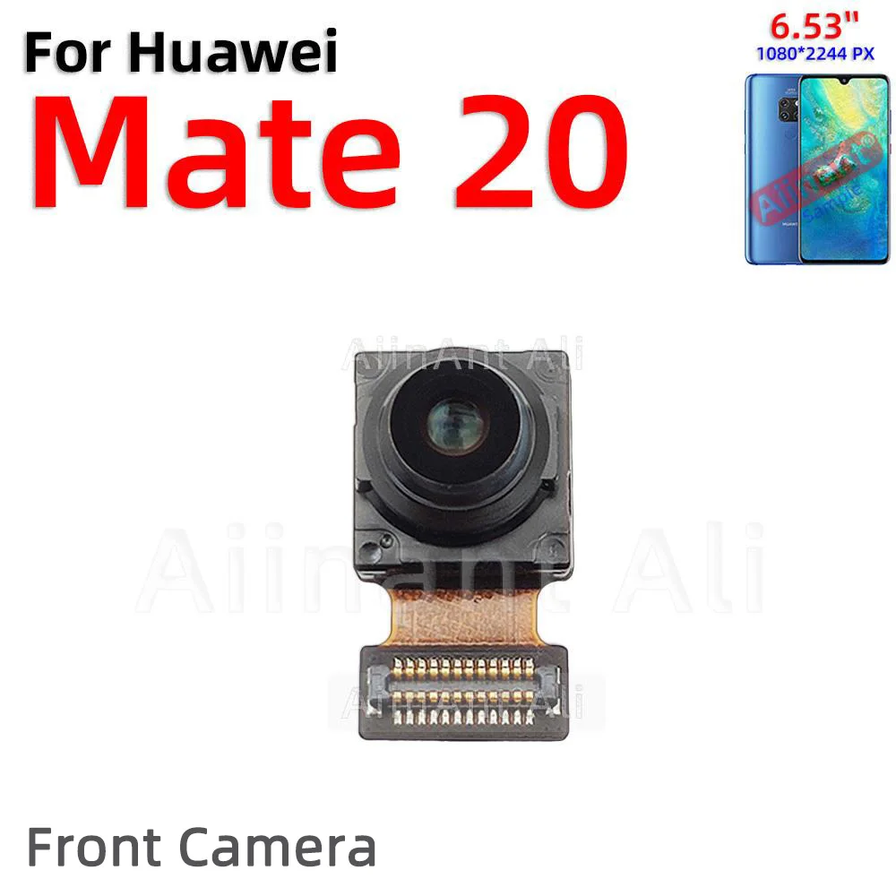 AiinAnt Rear Main Back Camera Module Front Camera Flex Cable For Huawei Mate 20 30 20X Lite Pro 4G 5G Phone Repair Parts