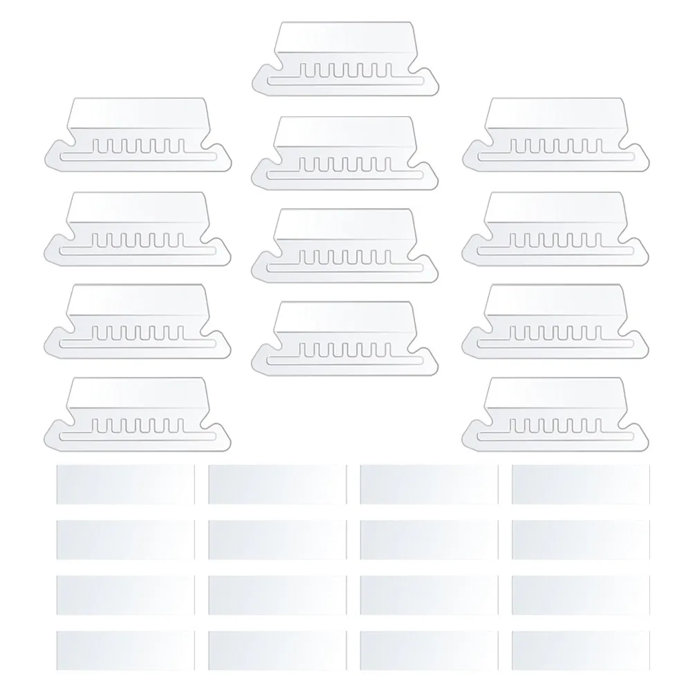 

100Pcs File Folder Tabs PVC Material Small Hanging Tabs Detachable File Labels for Document Organization Office Supplies