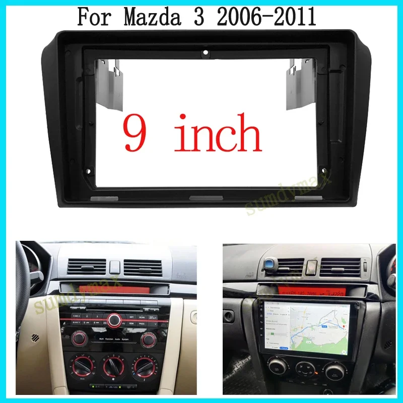 

9inch car car panel Trim Dashboard Panel Kit for Mazda 3 2006-2012 Car Frame Audio Adaptor Refitting Panel Mount Dashboard Kit