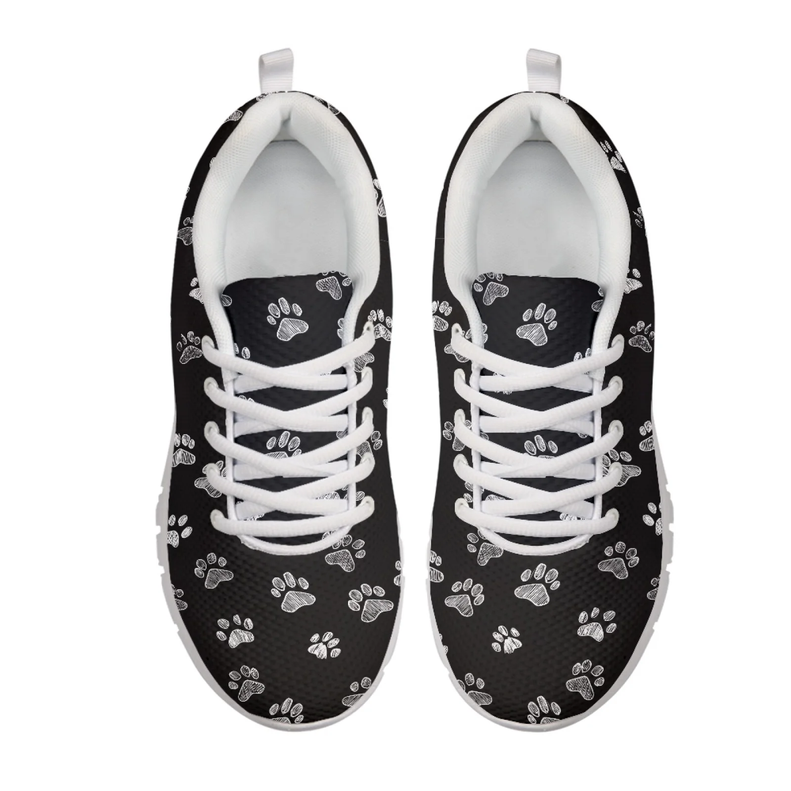 Coloranimal Metallic Paw New Trend Breathable Tennis Shoes for Men Mesh & EVA Sole Athletic Work Shoes Walking Shoes