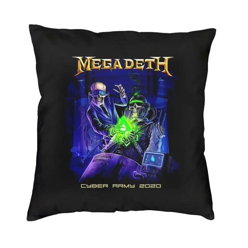 Megadeths Rock Band Cyber Army Cushion Covers Sofa Home Decorative Square Throw Pillow Cover 45x45cm