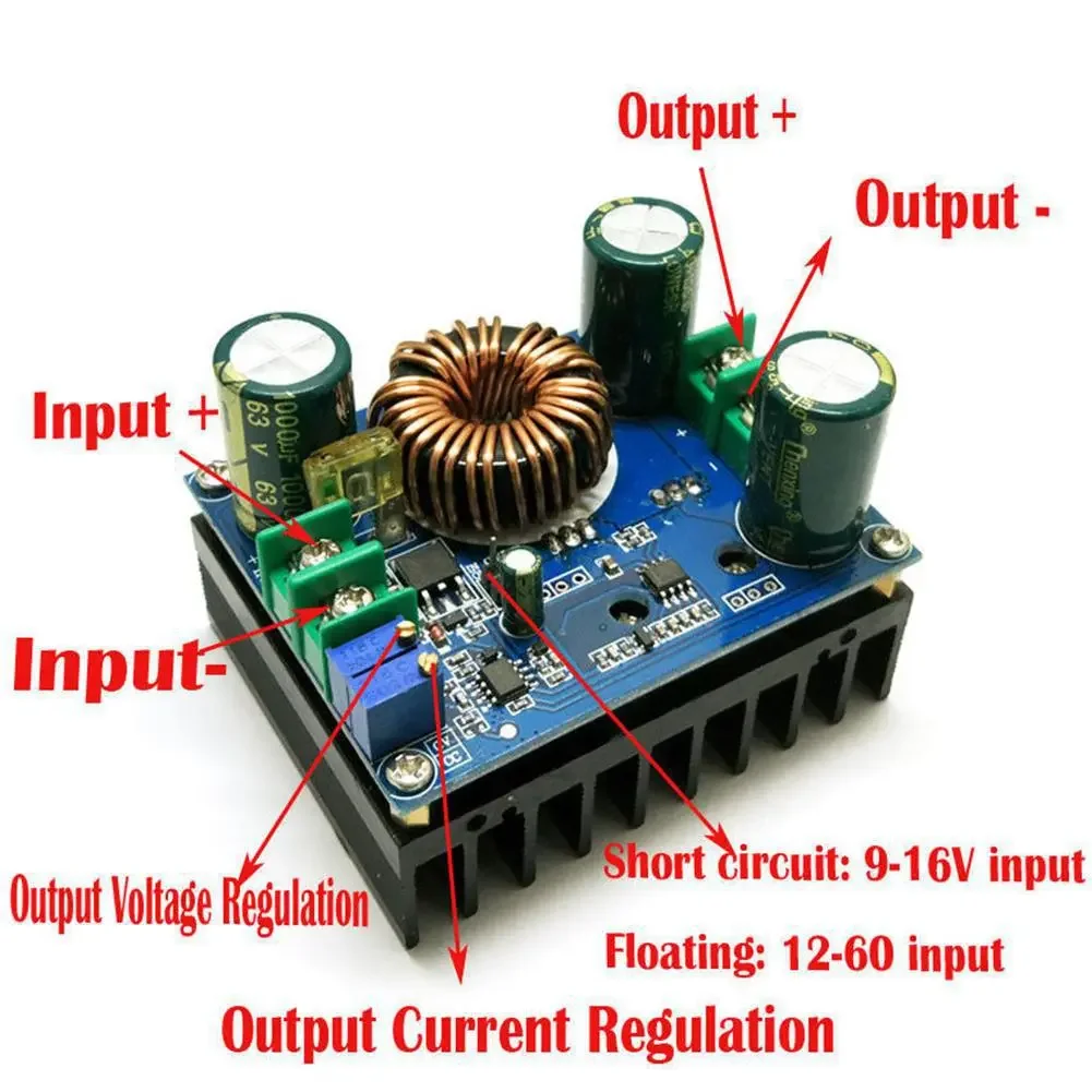 Imagem -06 - Módulo Step-up Solar Converter Boost Circuito Eletrônico Faça Você Mesmo Fonte de Alimentação do Carro Dc-dc 600w 1060v a 1280v Mppt Novo