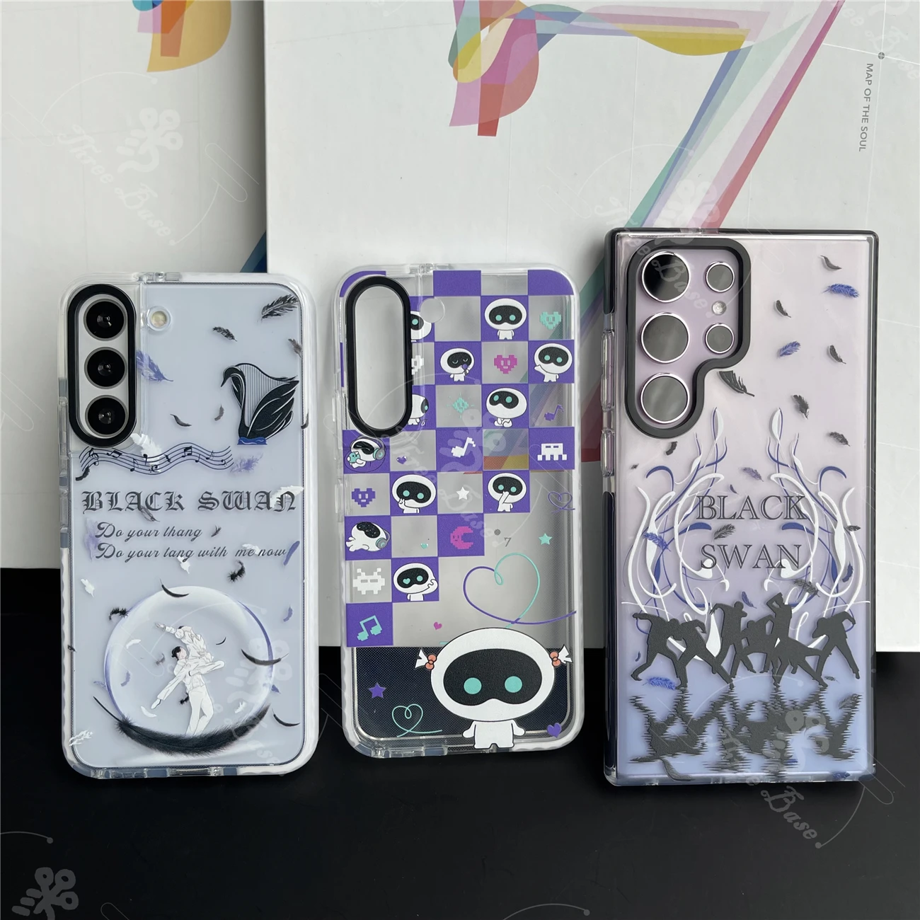 

Phone case BlackSwan Jk Jin Jimin For Samsung galaxy S23 S23Ultra S23+ S22+ S21 S21FE S20FE S20Ultra S10E A52 Note20 A53 A14 A73