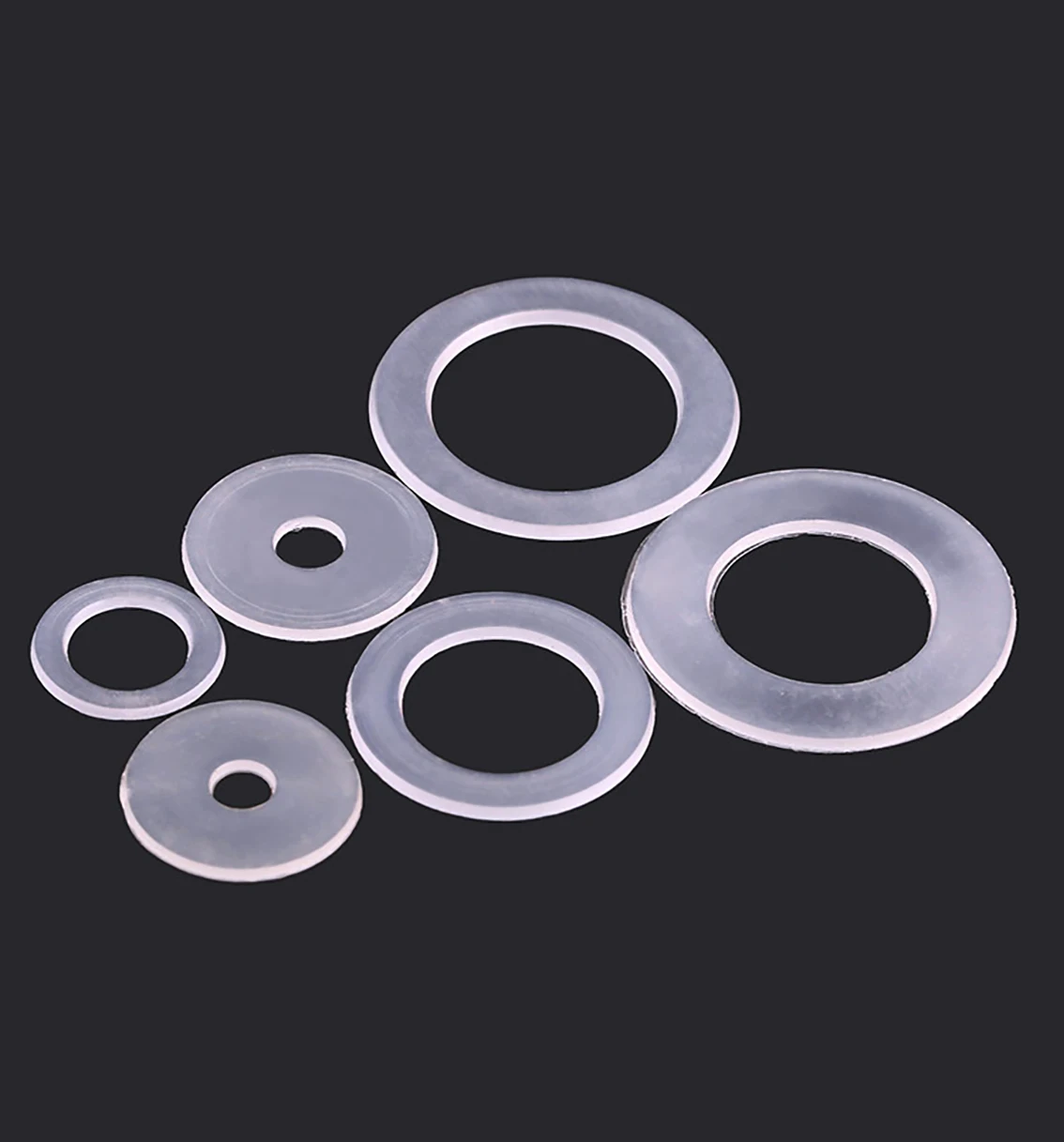 M3-M20 Soft PE Nylon Flat Washer Plastic Plane Spacer Gasket O Rings Insulation Washer Hardware Accessories