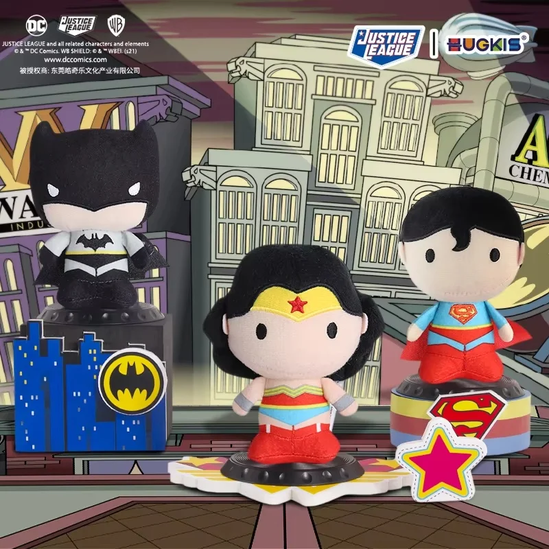 

100% натуральная Hugkis Warner Dc, серия Лиги Справедливости, слепая коробка, Супермен, кукла Бэтмена, модное кавайное украшение для рабочего стола, подарки для фанатов