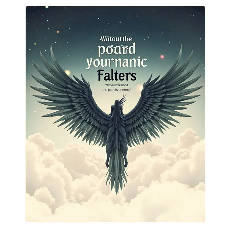 1pc flanellen deken "Angel Wings Cloudscape deken - inspirerend citaat, zachte, gezellige gooien voor woondecoratie"