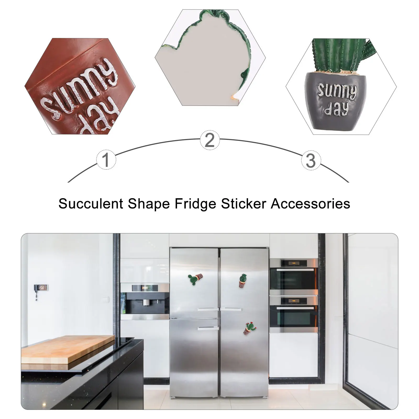 

7 Pcs Fridge Magnets Creative H made Accessories Exquisite H made Accessories DIY Charms Home Decor Stress Relief