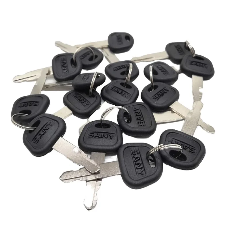 60022654 10pcs For Excavator Ignition Key Heavy Equipment Loader Accessories Excavator Sany Bulldozer