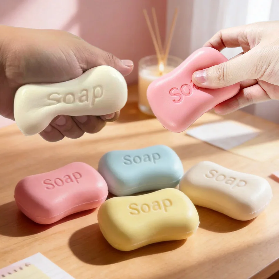 Soap Ball Squishy, Slow Rebound Soft Stress Relief Toy, Squeezable Simulated Decompression Cube Toy, Anxiety Vent Toy