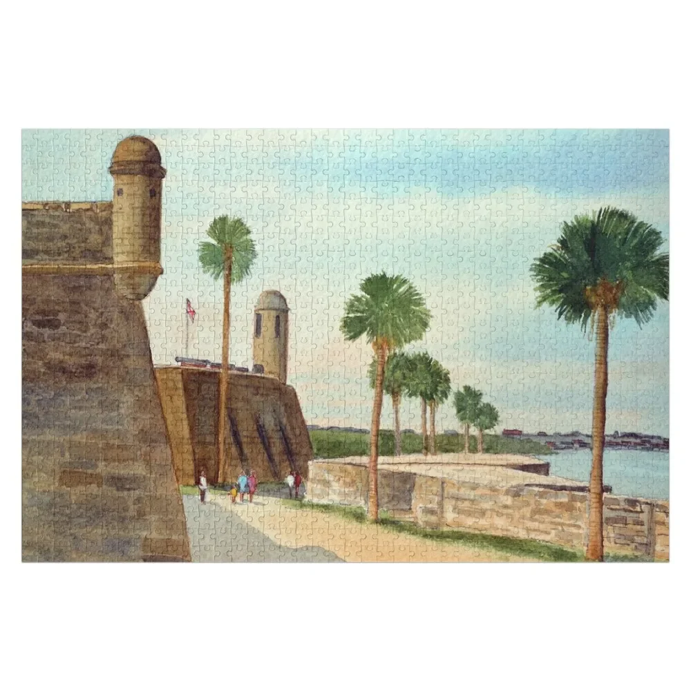 

Castillo de San Marcos St Augustine Florida Пазл Диорама Аксессуары Деревянные фото Персонализированный пазл