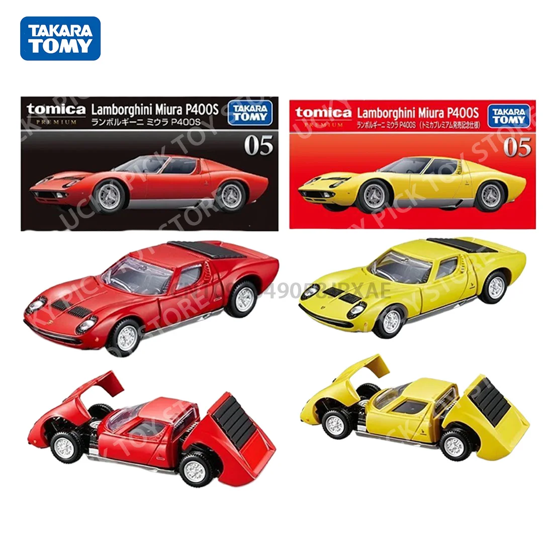 Оригинальная коллекционная модель автомобиля Takara Tomy Tomica Premium Series TP05 Lamborghini Miura P400S из сплава, литая под давлением, подарок, 2026 год