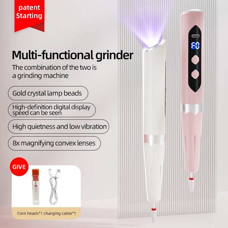 

Электрическая шлифовальная машина для ногтей, набор для полировки ногтей, портативная перезаряжаемая ручка для маникюра, педикюра, лака для ногтей