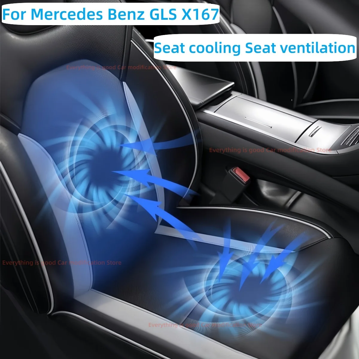For Mercedes Benz GLS X167 Automobile modification parts Seat cooling Seat ventilation Car electrical fan Key control Auto parts