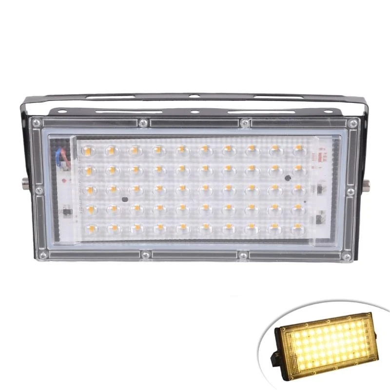 

24TE светодиодный уличный прожектор, водонепроницаемая лампа, практичный прожектор 50 Вт для сада, удобный отражатель, уличный